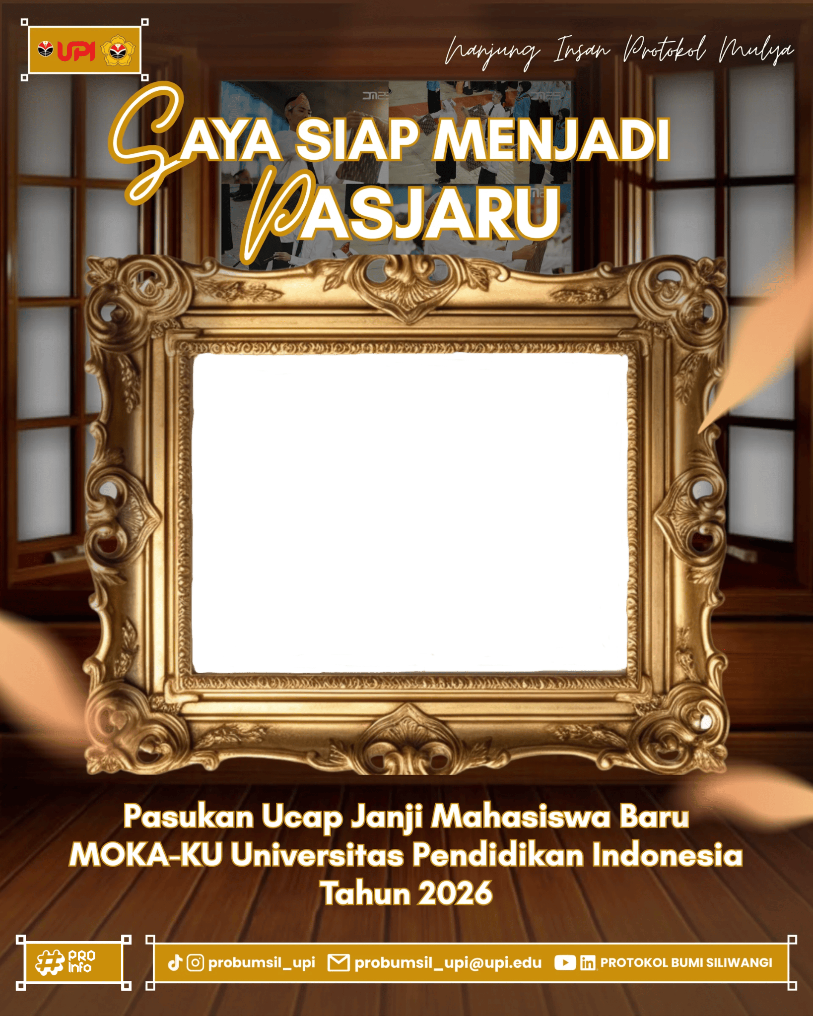 PASJARU 2026Twibbon Tanpa Watermark
