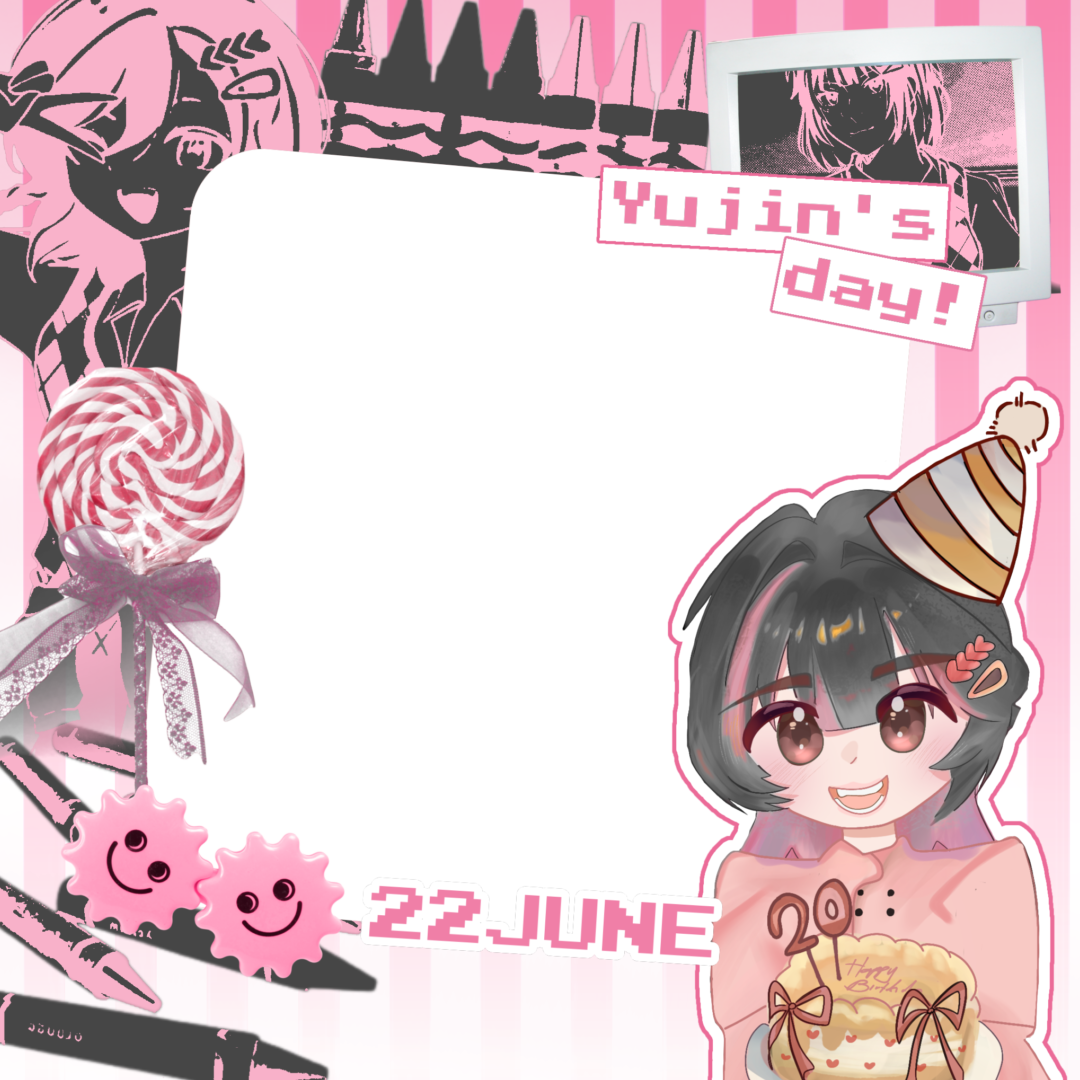 Yujin's birthday dark verTwibbon Tanpa Watermark