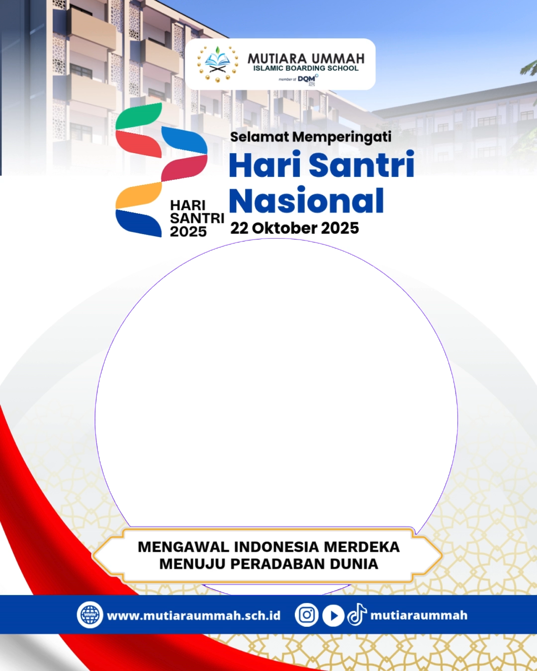 Hari Santri Mutiara UmmahTwibbon Tanpa Watermark