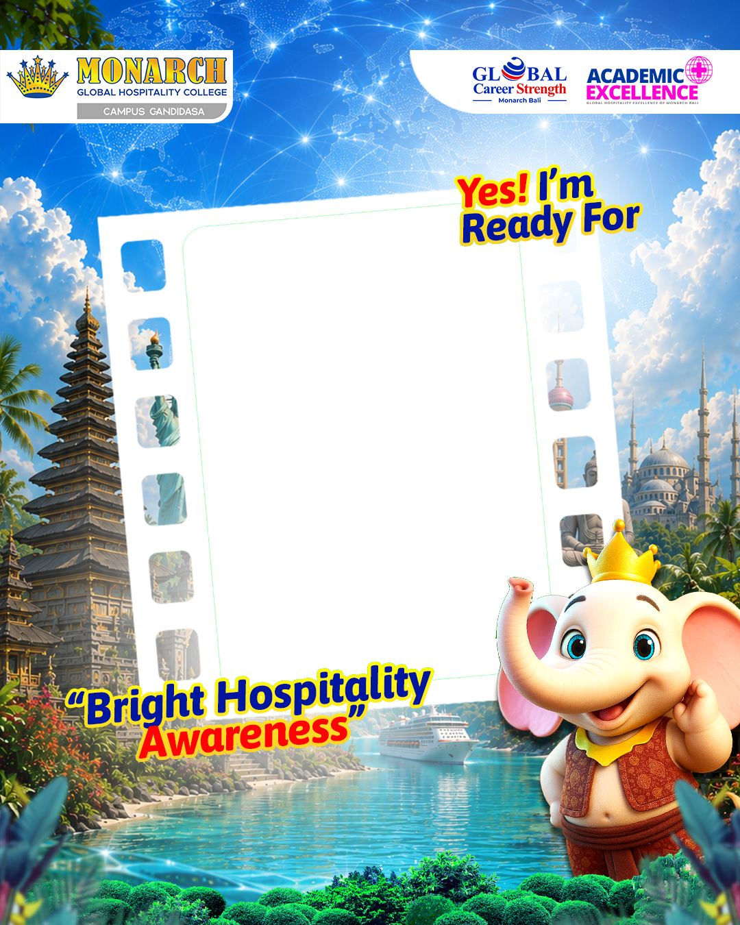 Brightness Monarch Bali CandidasaTwibbon Tanpa Watermark