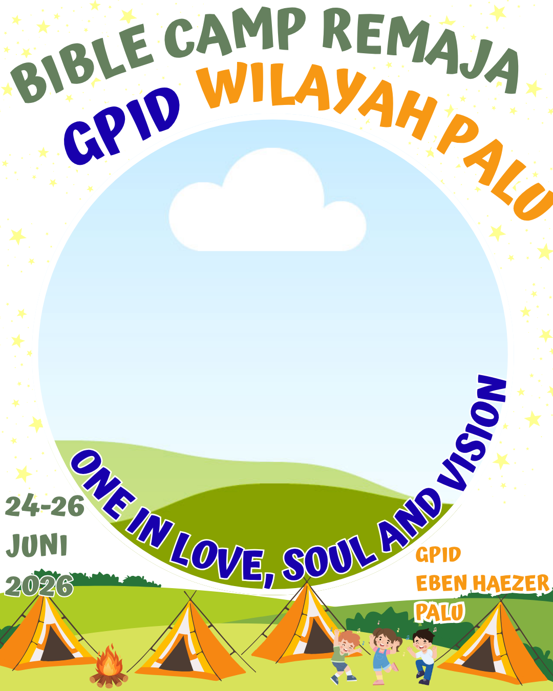 Bible Camp Remaja GPID Kota Palu 2026Twibbon Tanpa Watermark