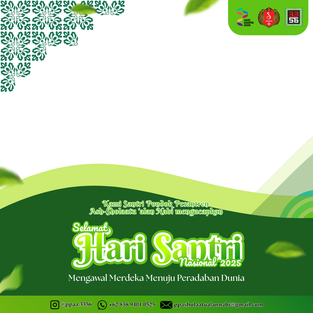 PPAA Memperingati Hari Santri 2025Twibbon Tanpa Watermark