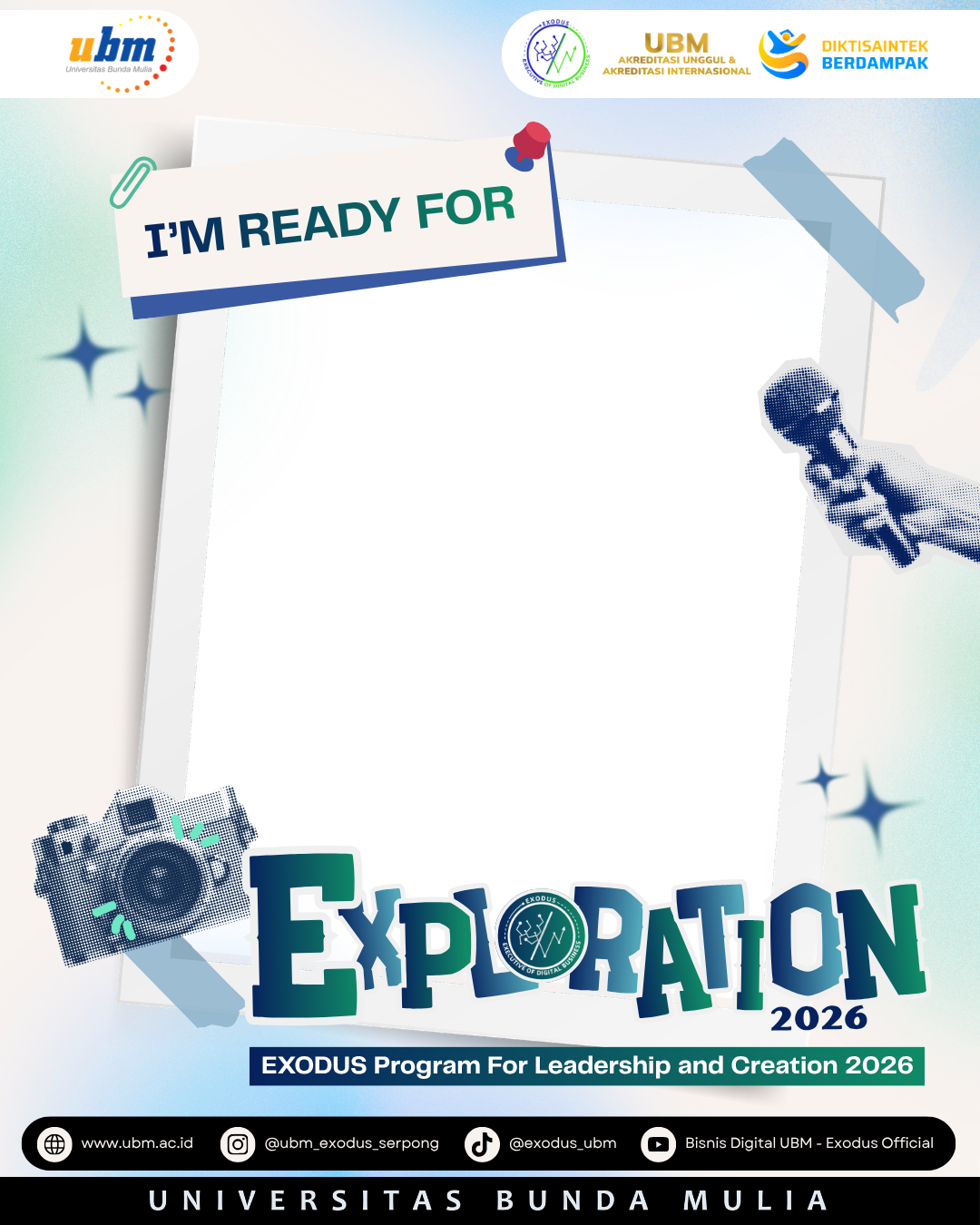 EXPLORATION 2026Twibbon Tanpa Watermark