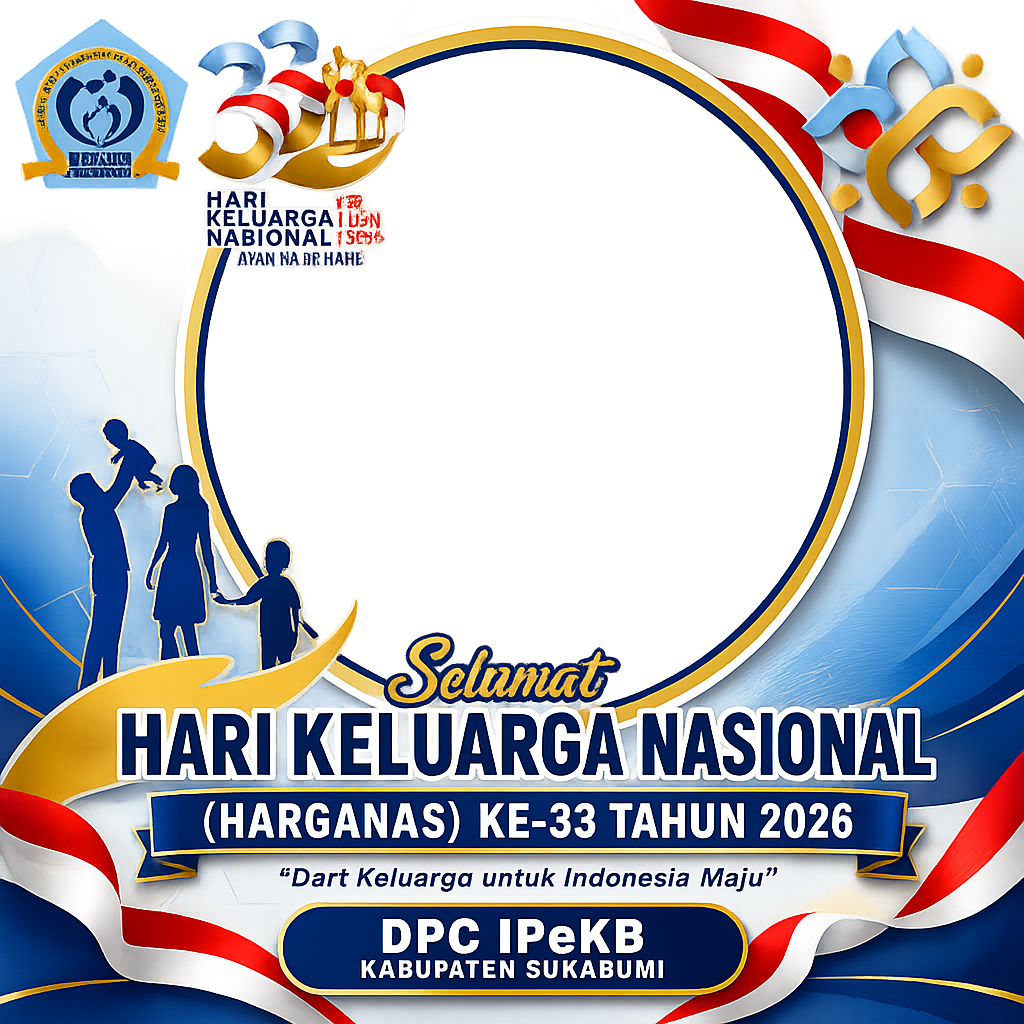 Selamat Harganas 2026 DPC IPeKB Kabupaten SukabumiTwibbon Tanpa Watermark