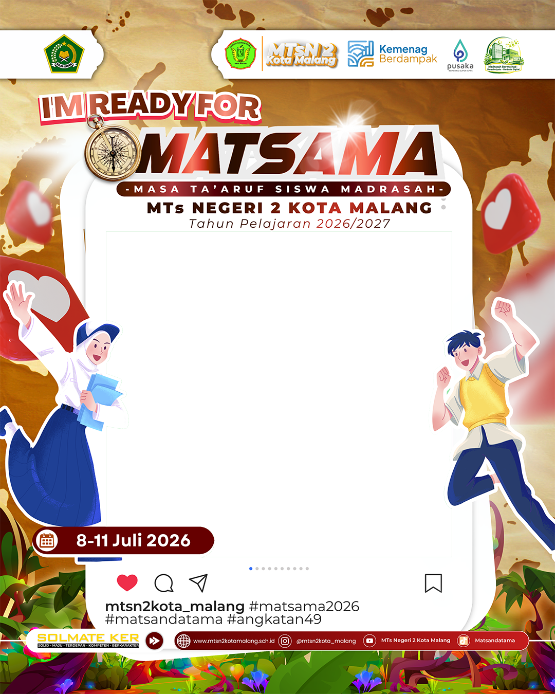 Matsama 2026 MTsN 2 Kota MalangTwibbon Tanpa Watermark