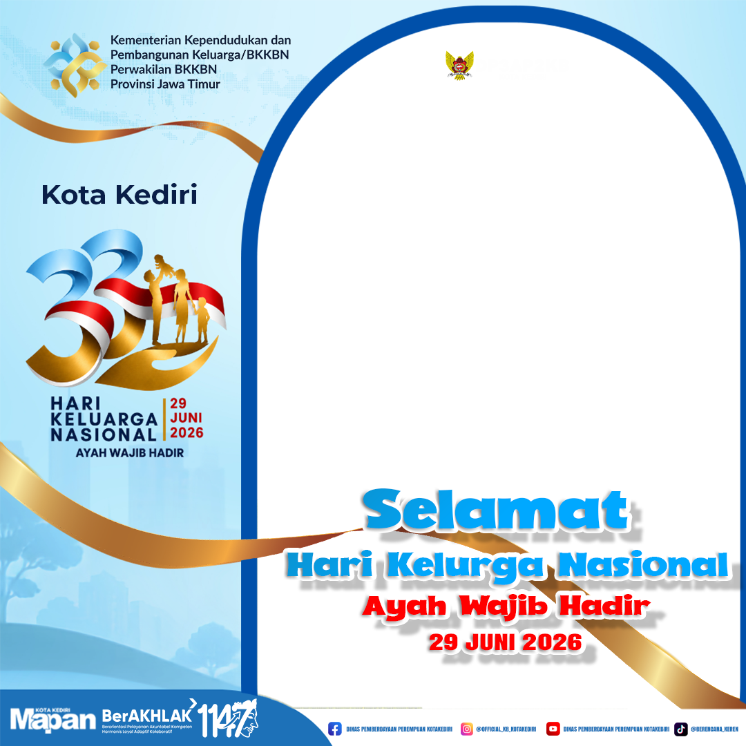 HARGANAS KOTA KEDIRI 2026Twibbon Tanpa Watermark