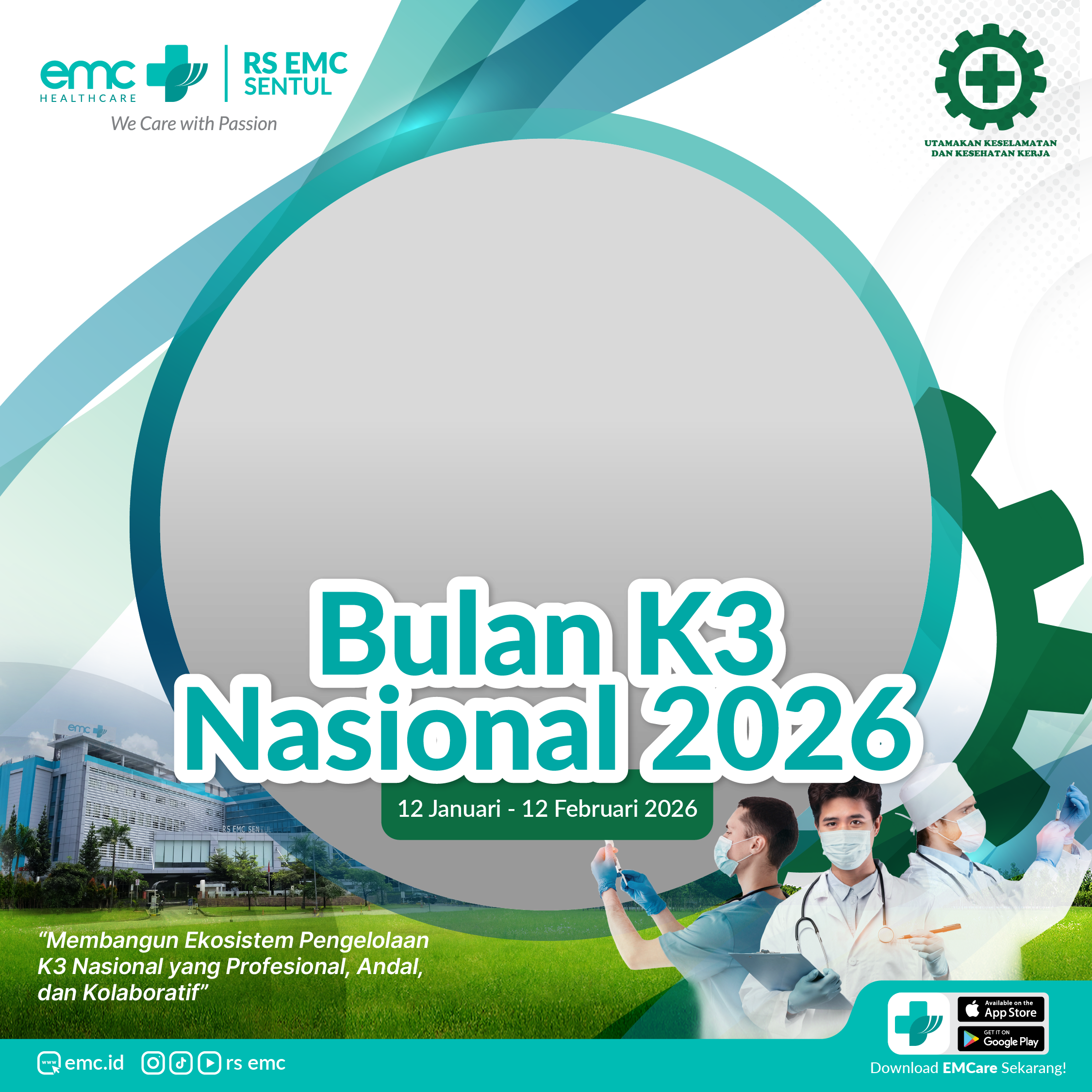 Hari K3 Nasional 2026Twibbon Tanpa Watermark