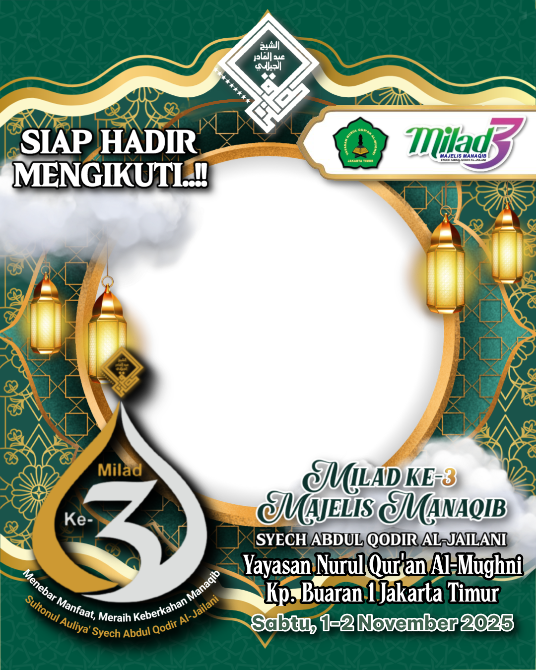 MILAD KE-3 MAJELIS MANAQIBTwibbon Tanpa Watermark