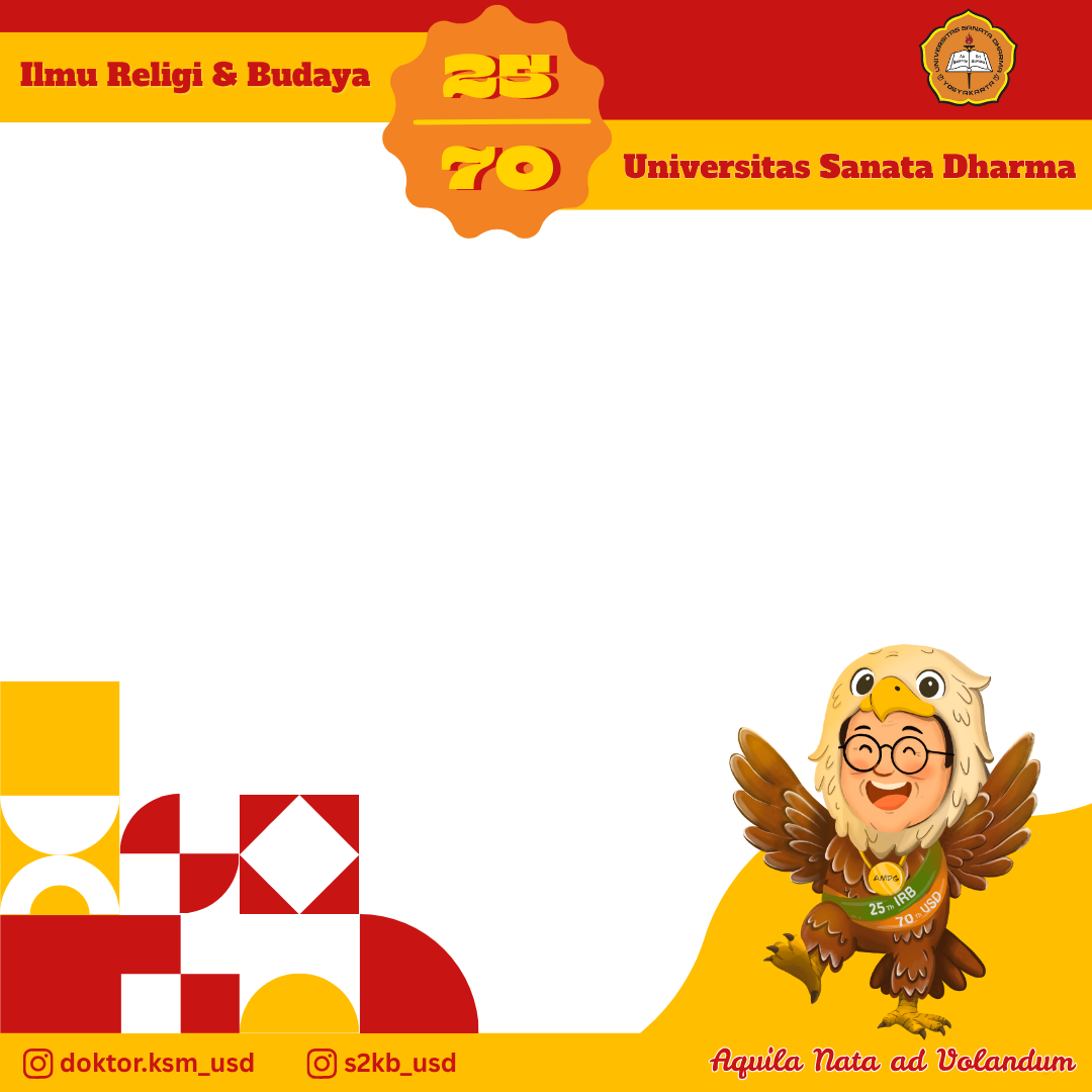25th Ilmu Religi & Budaya | 70 th Universitas Sanata DharmaTwibbon Tanpa Watermark