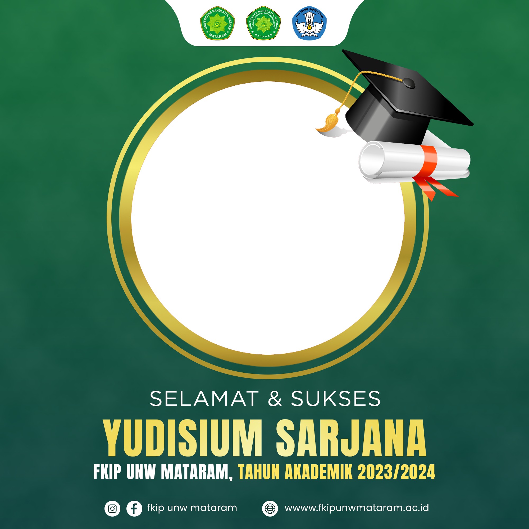 AhahahaTwibbon Tanpa Watermark