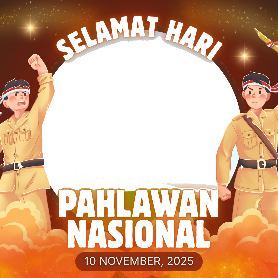 Hari PahlawanTwibbon Tanpa Watermark