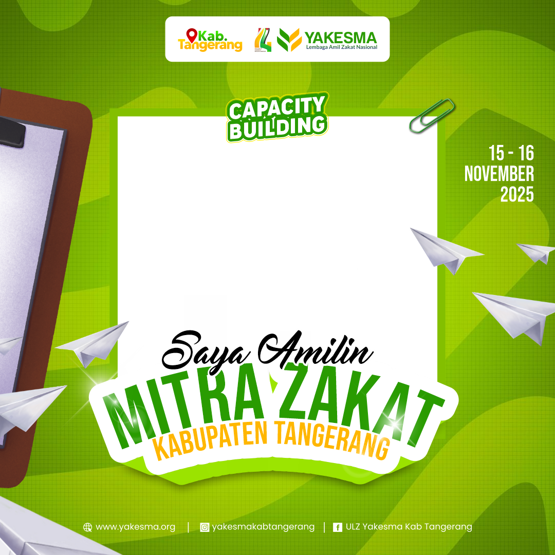 Twibbon Capacity Building Mitra ZakatTwibbon Tanpa Watermark