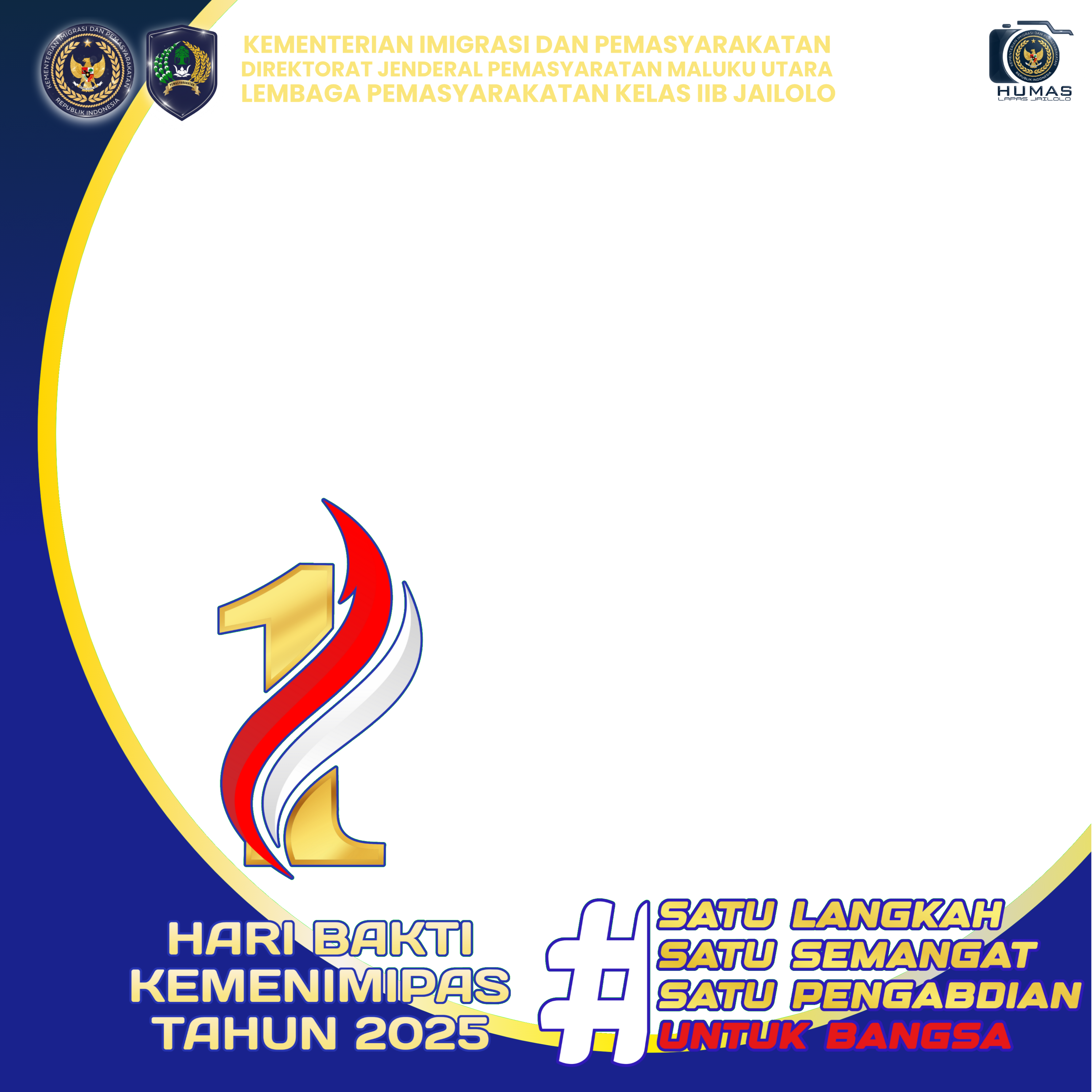 HARI BAKTI KEMENIMIPAS 2025Twibbon Tanpa Watermark