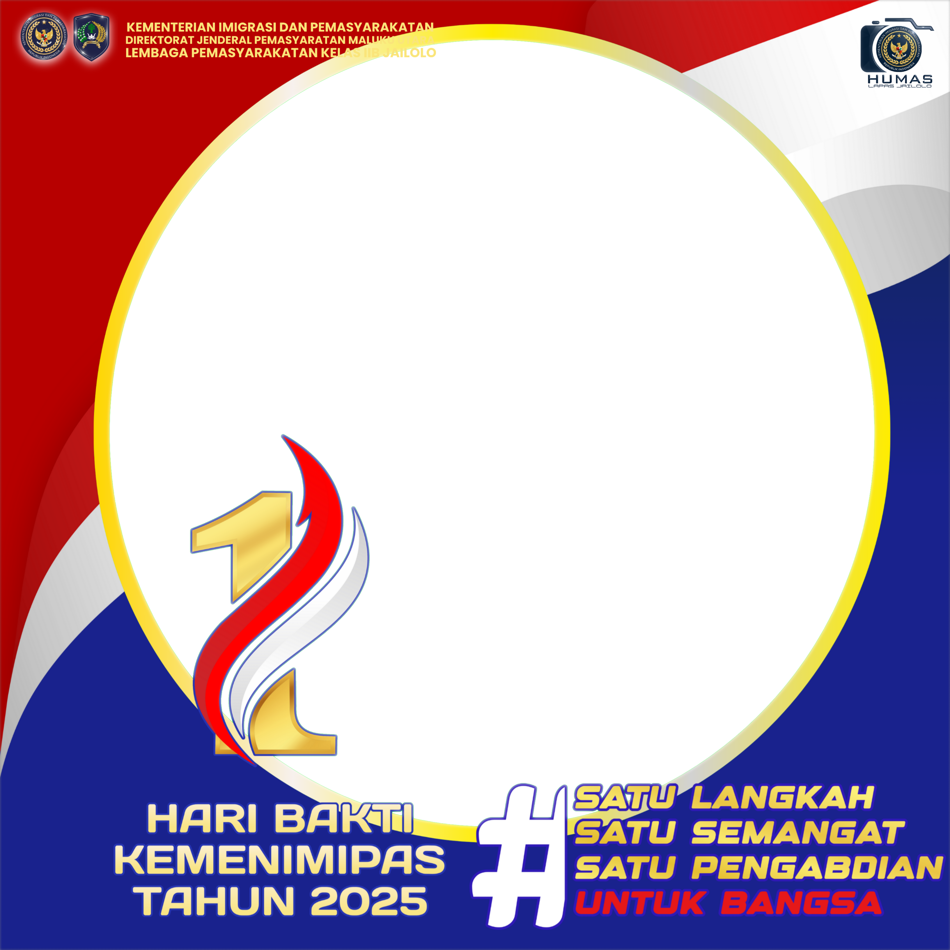 HARI BAKTI KEMENIMIPAS 2025Twibbon Tanpa Watermark