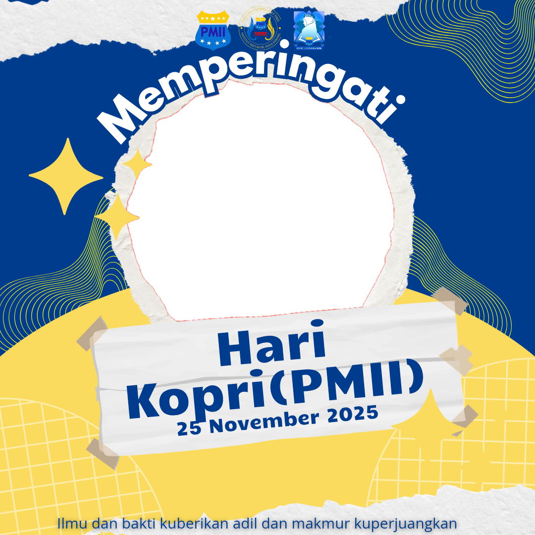 Hari Kopri Pergerakan Mahasiswa Islam Indonesia Ke 58Twibbon Tanpa Watermark