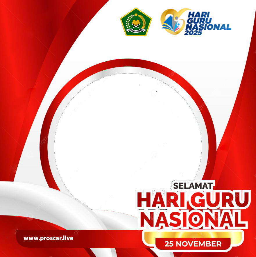 Hari Guru Nasional Tahun 2025Twibbon Tanpa Watermark