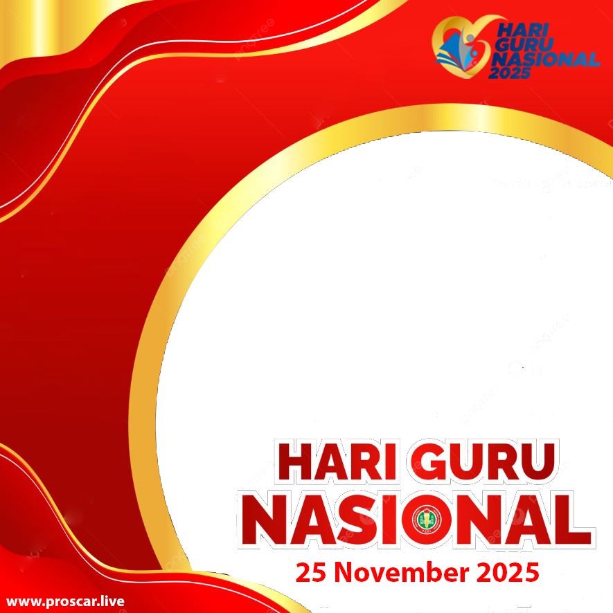 Hari Guru Nasional Tahun 2025Twibbon Tanpa Watermark