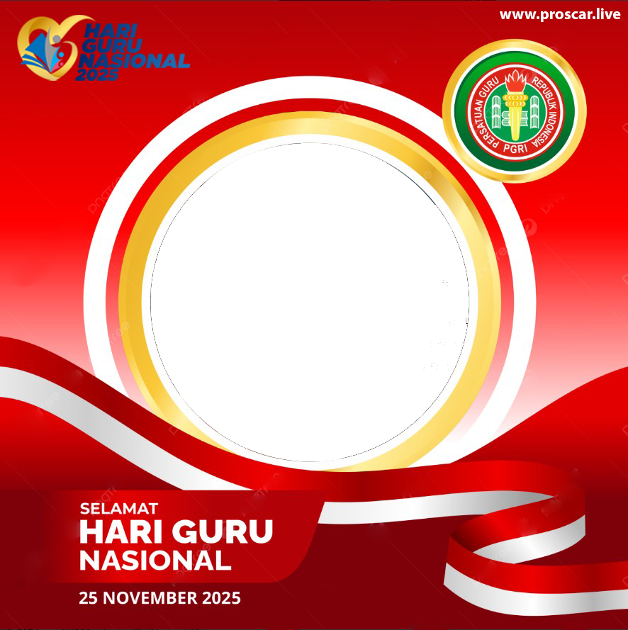 Hari Guru Nasional Tahun 2025Twibbon Tanpa Watermark