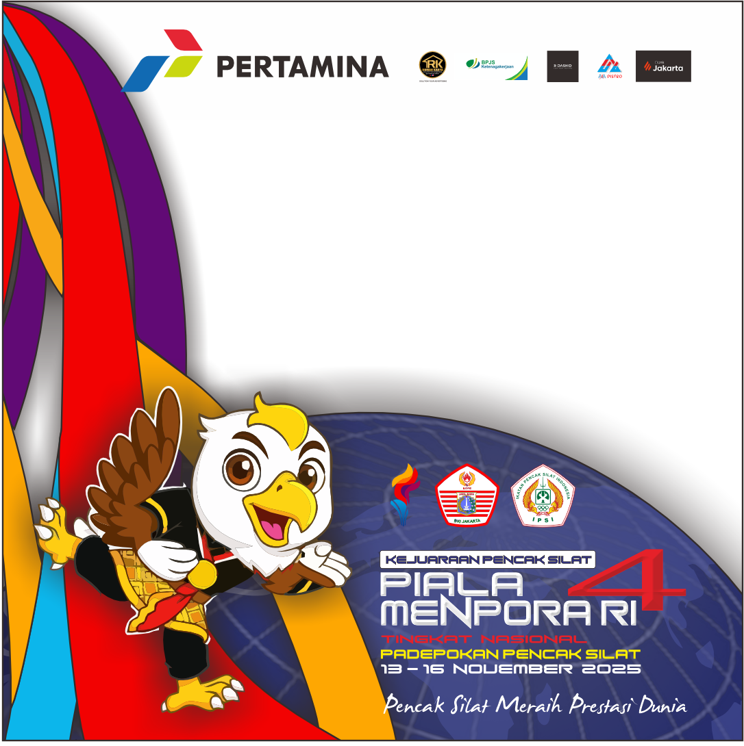 pertandingan pencak silat piala Kemenpora 4Twibbon Tanpa Watermark
