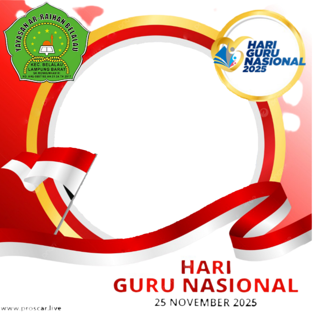 HARI GURU NASIONAL TAHUN 2025Twibbon Tanpa Watermark