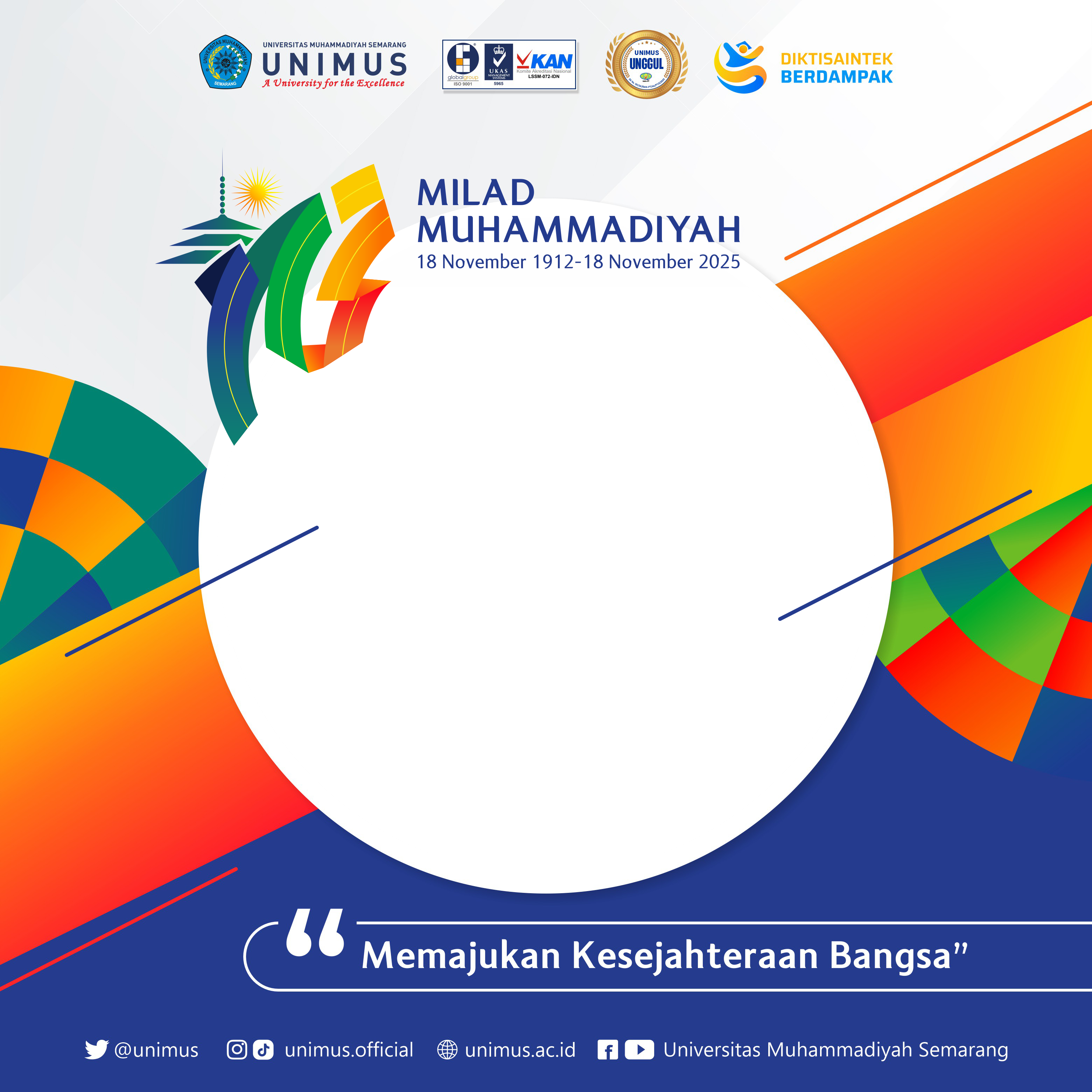 MiladMuhammadiyah113Twibbon Tanpa Watermark