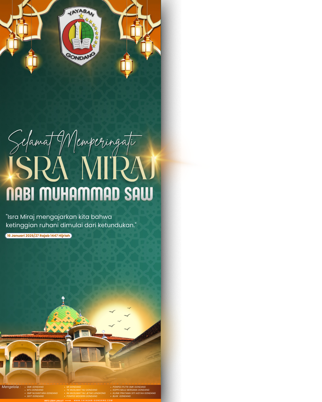Isra Mi'raj Yayasan GondangTwibbon Tanpa Watermark
