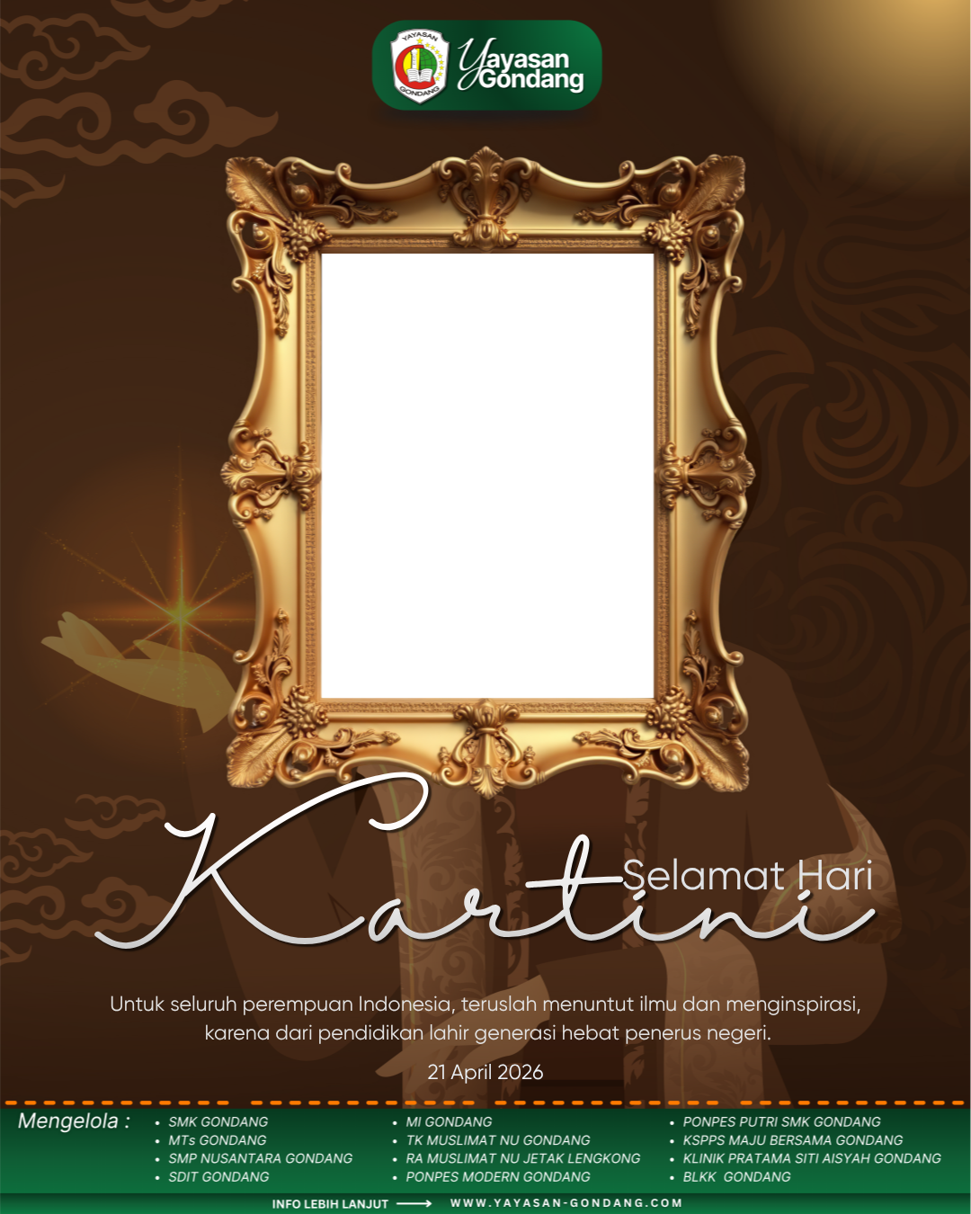Selamat Hari KartiniTwibbon Tanpa Watermark