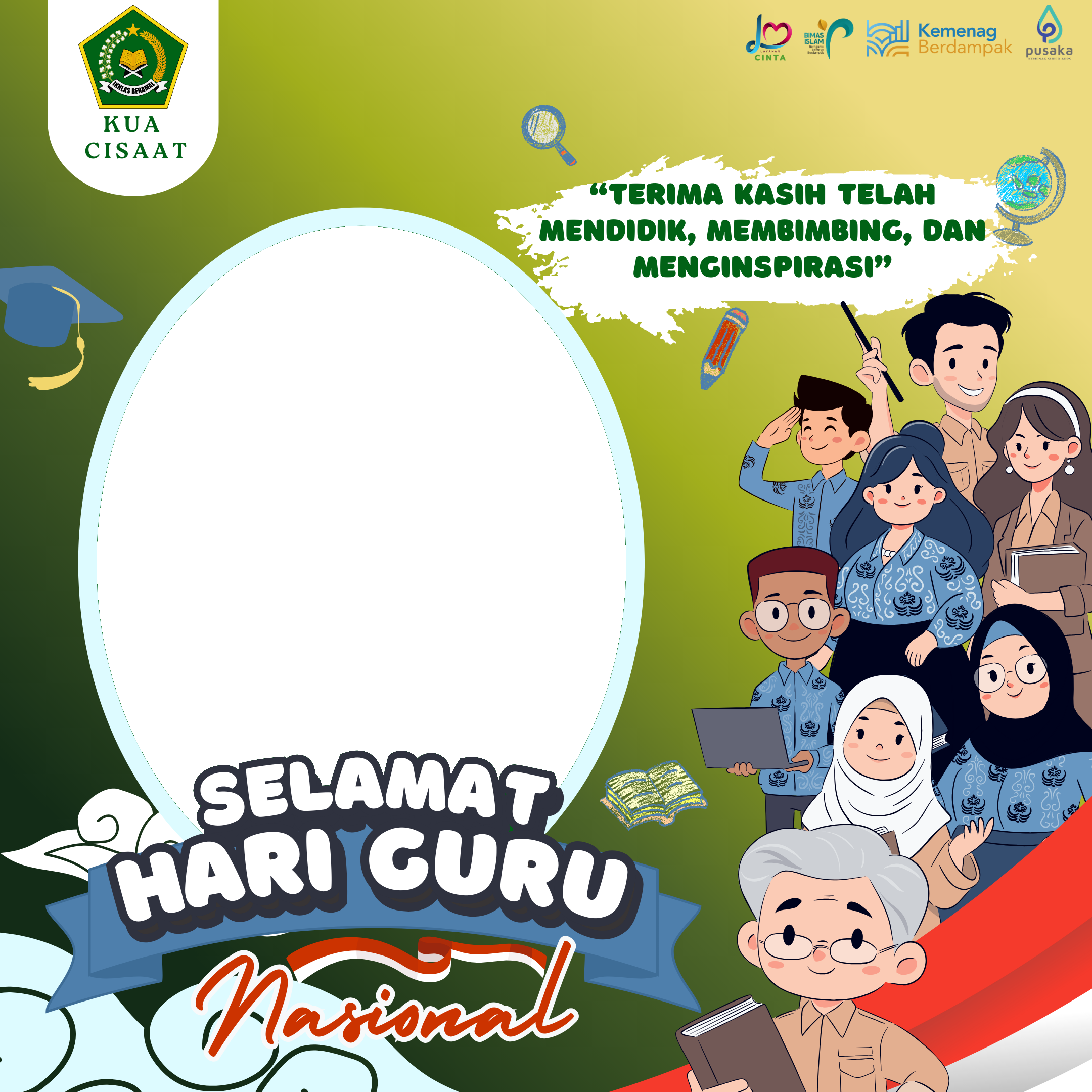 HARI GURU NASIONALTwibbon Tanpa Watermark
