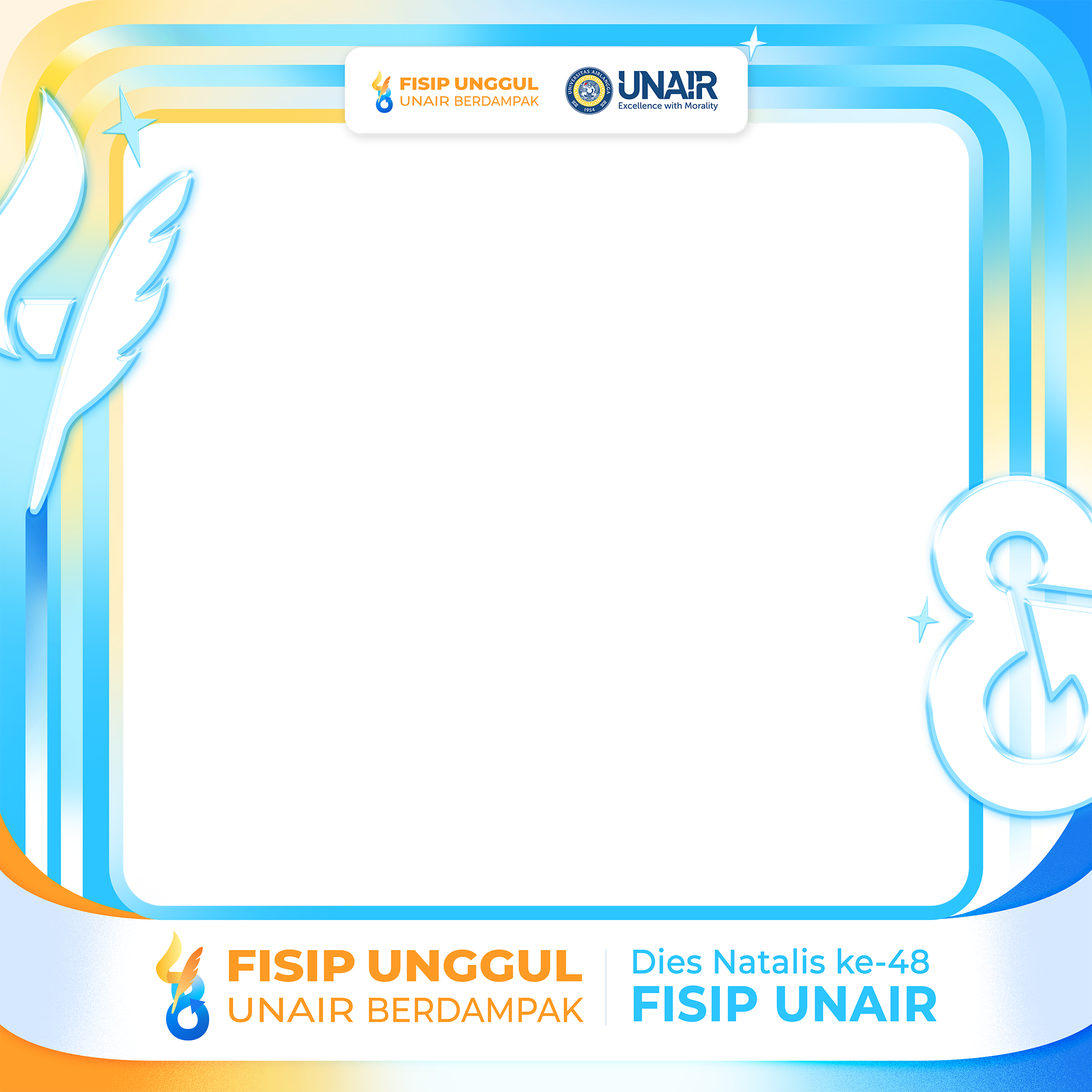 Dies Natalis 48 FISIP UnairTwibbon Tanpa Watermark