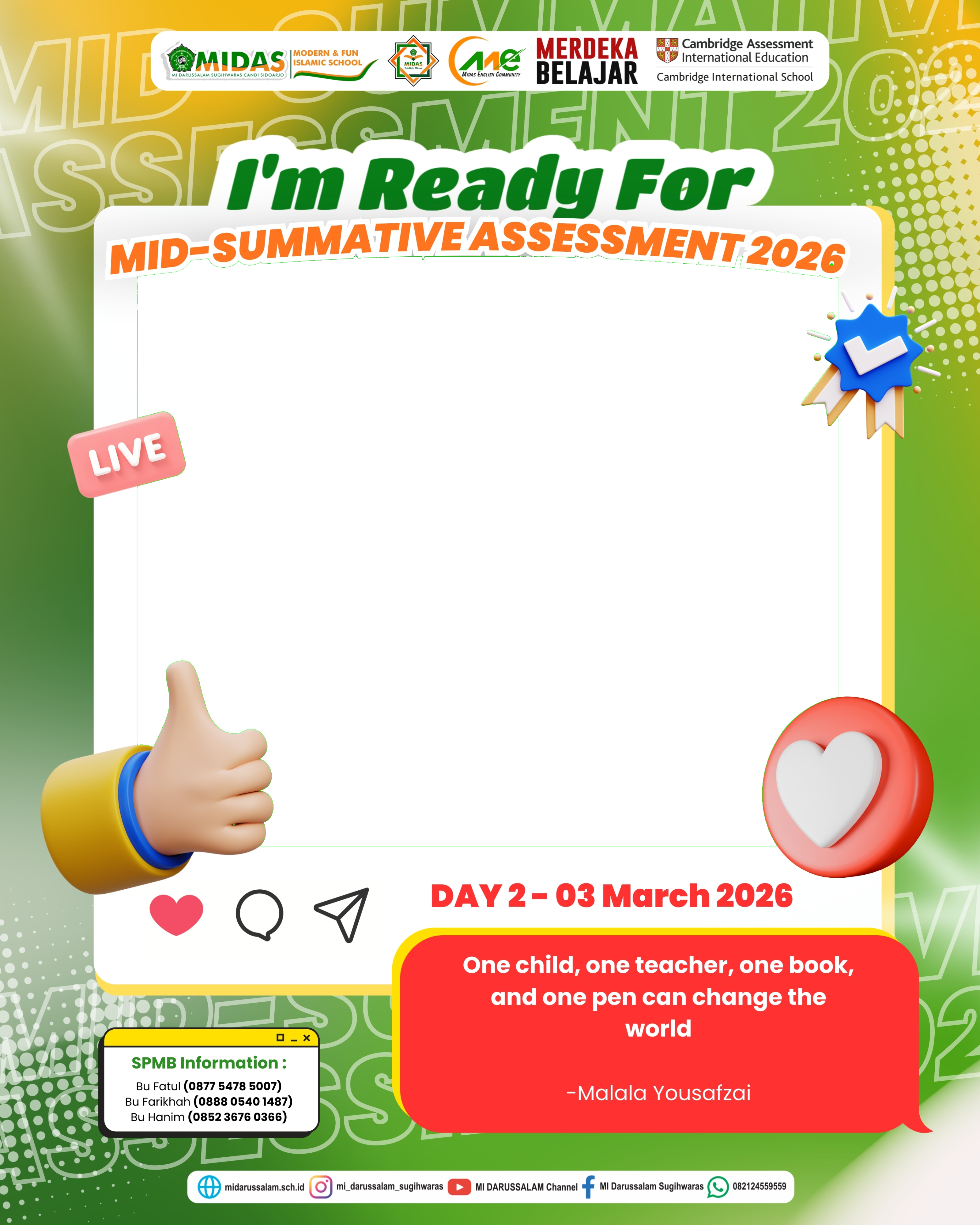 STS MIDAS DAY 2Twibbon Tanpa Watermark