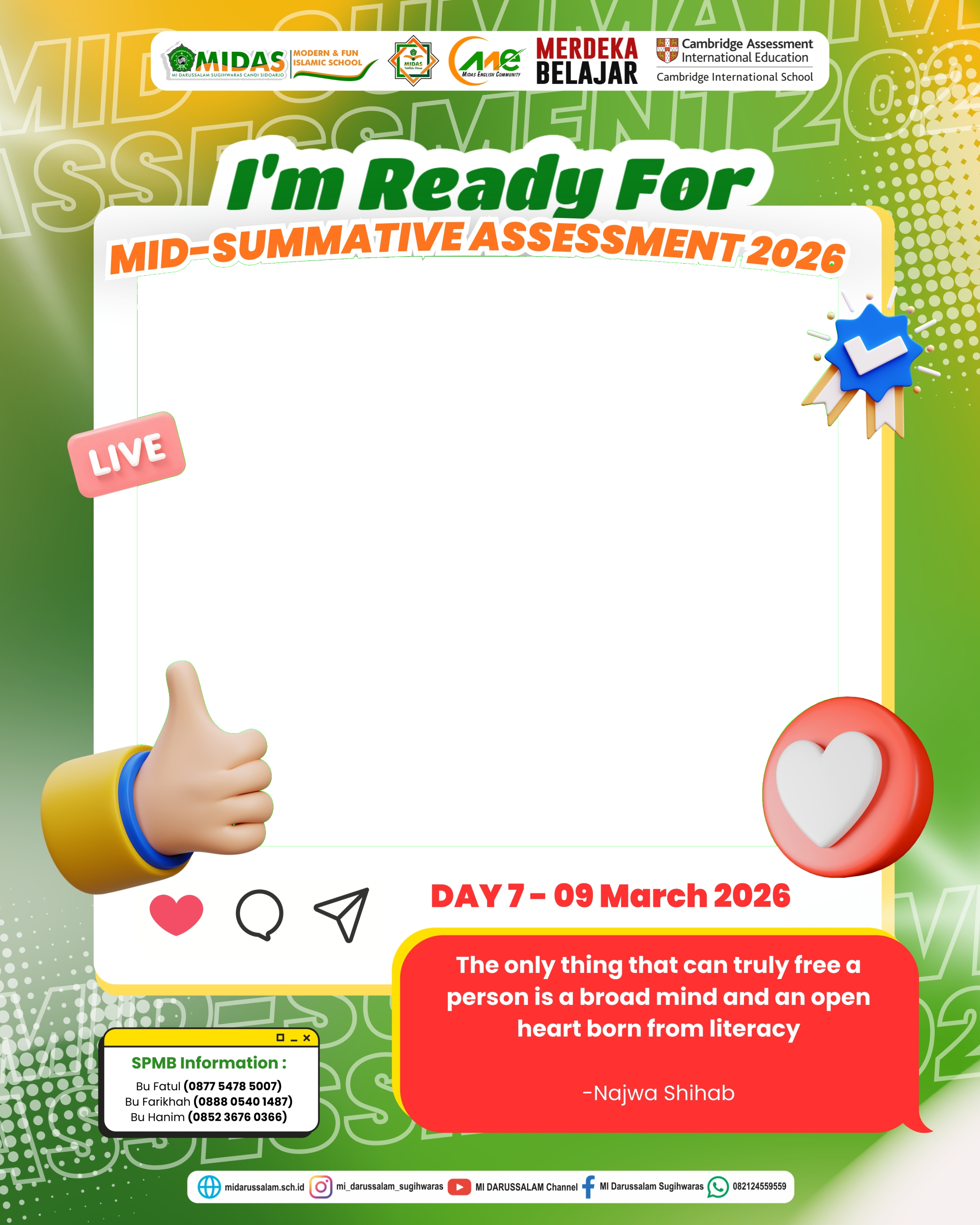 STS MIDAS DAY 7Twibbon Tanpa Watermark