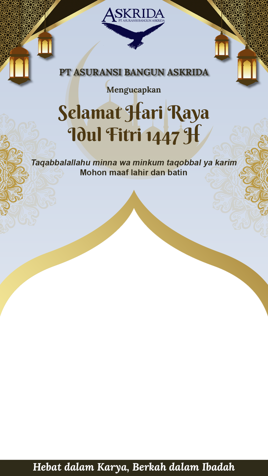 Selamat Idul Fitri 1447 H AskridaTwibbon Tanpa Watermark