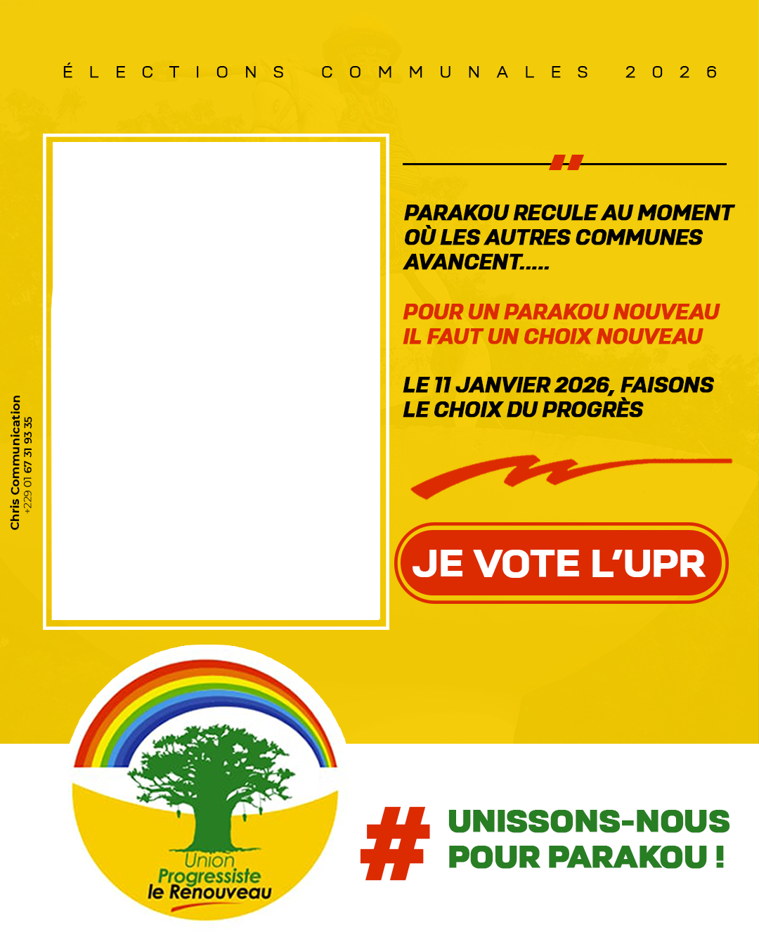 ELECTION COMMUNALES 2026Twibbon Tanpa Watermark