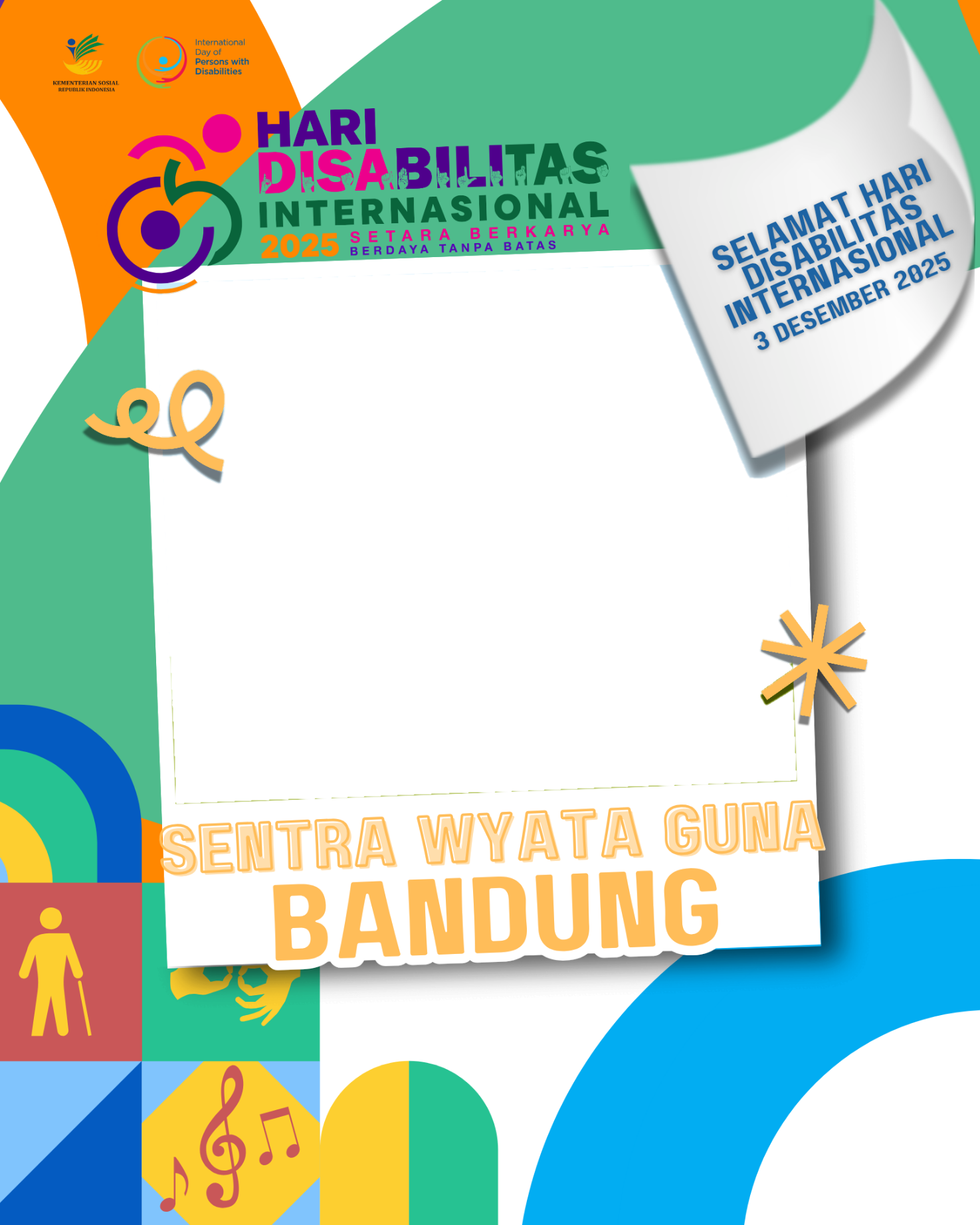 Hari Disabilitas InternasionalTwibbon Tanpa Watermark