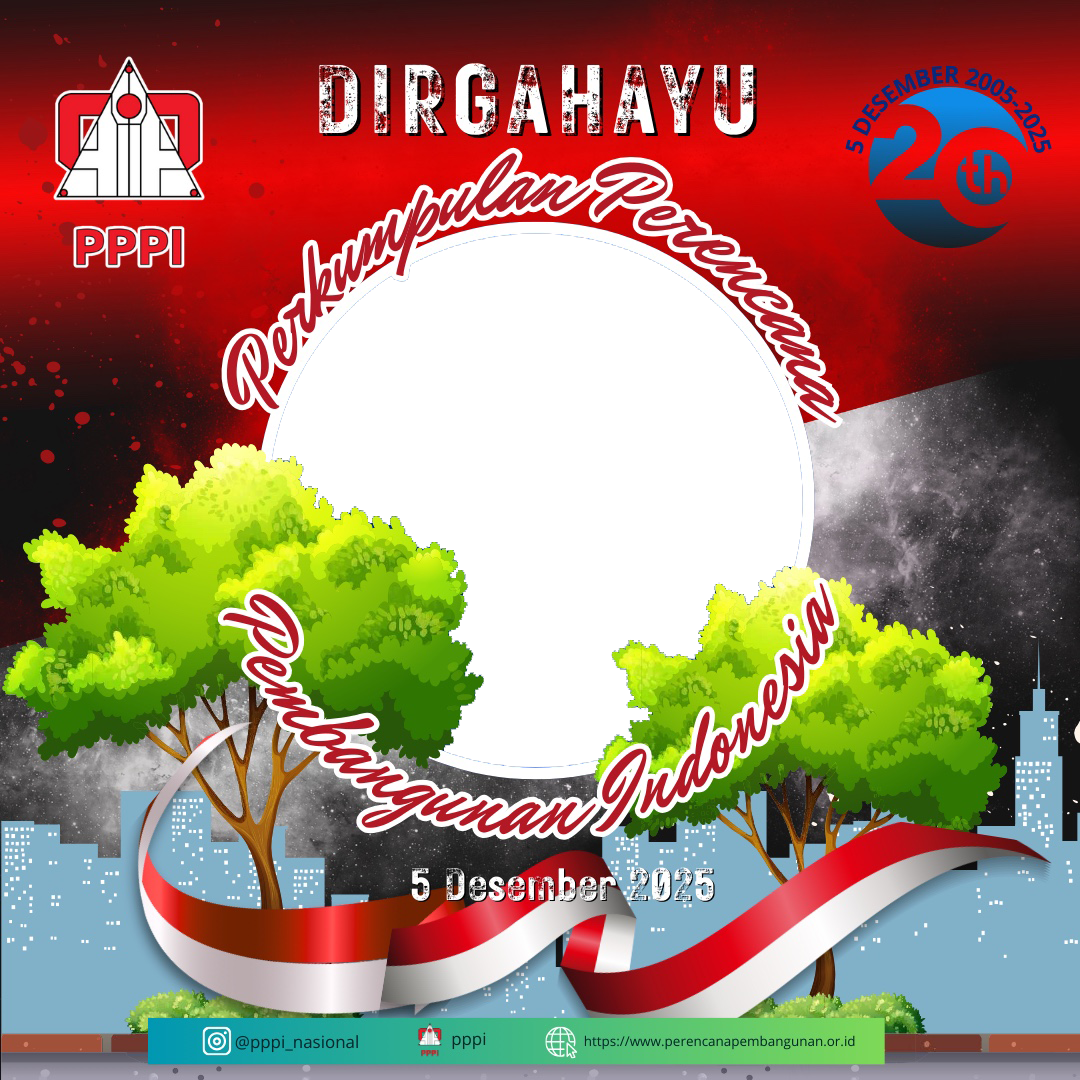 Dirgahayu 20 Tahun Perkumpulan Perencana Pembangunan IndonesiaTwibbon Tanpa Watermark