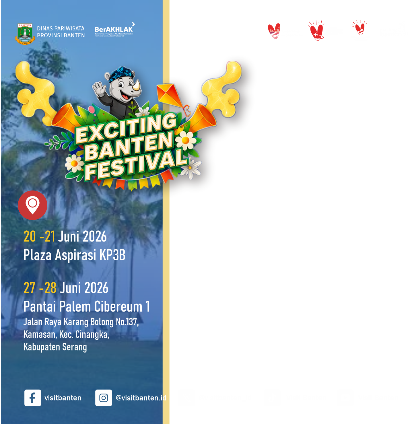 Exciting Banten Festival 2026Twibbon Tanpa Watermark