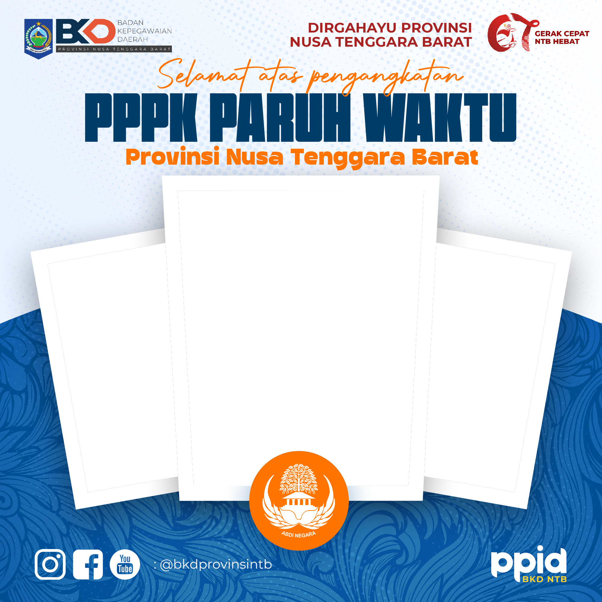 PPPK Paruh Waktu Provinsi NTBTwibbon Tanpa Watermark