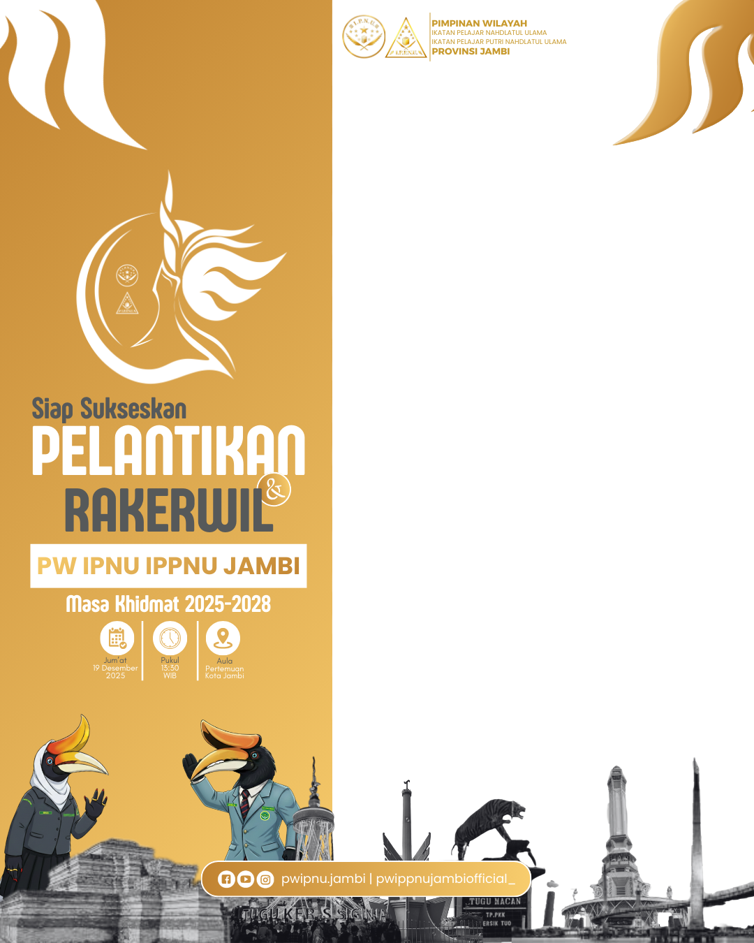 TWIBBONIZE PELANTIKAN & RAKERWIL PW IPNU IPPNU JAMBITwibbon Tanpa Watermark