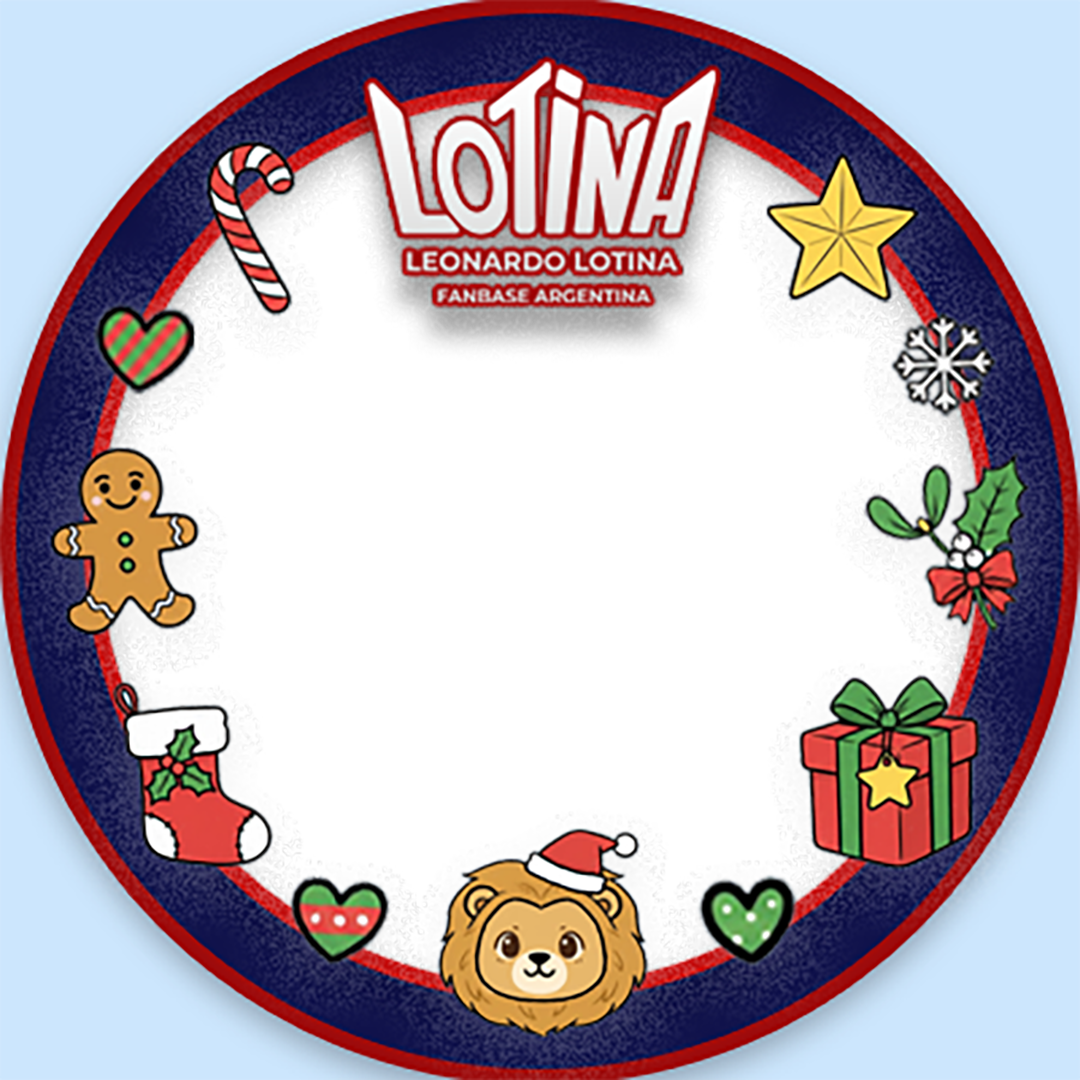 🎁 Lotinavidad (Opción Azul) 🎄Twibbon Tanpa Watermark