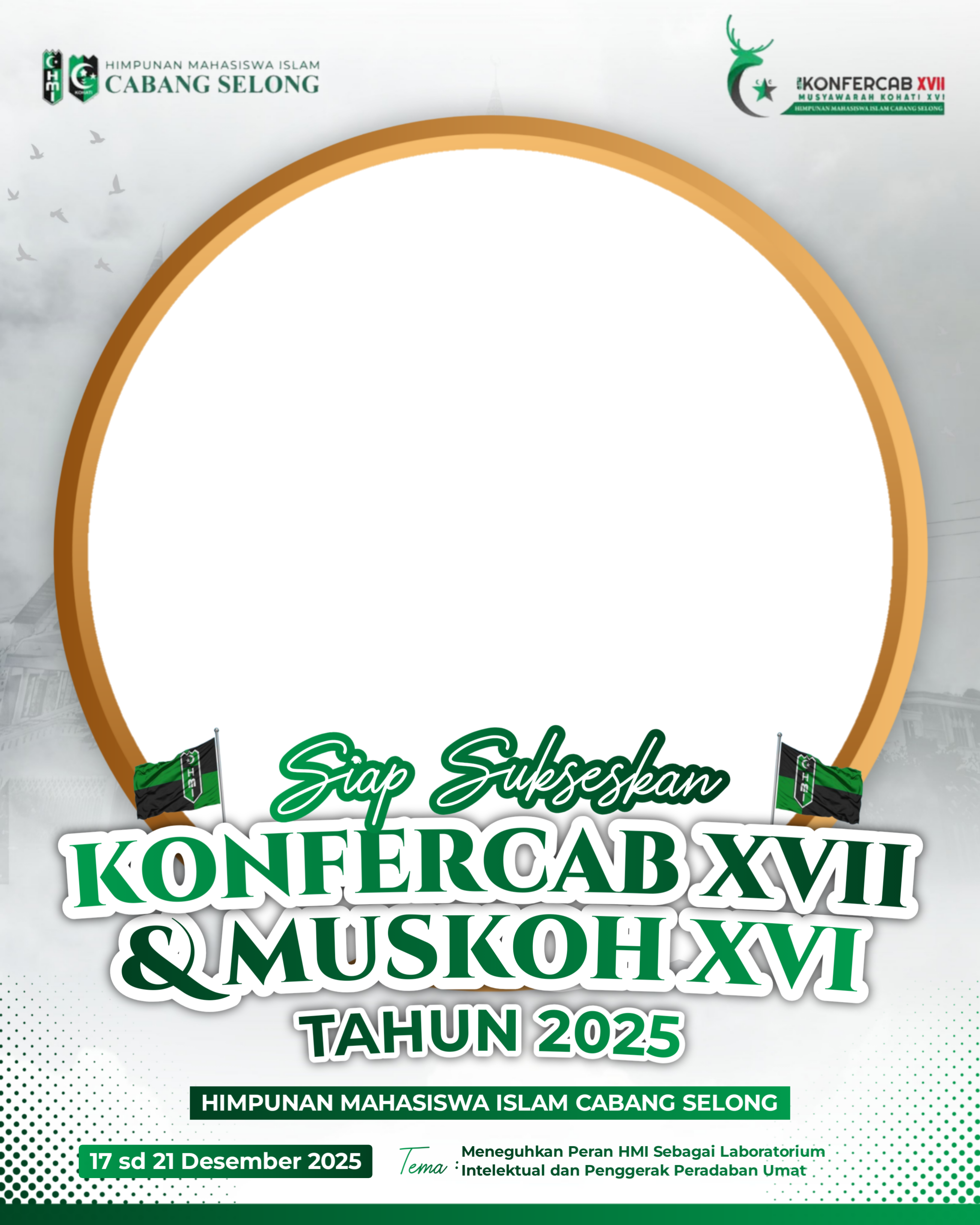 Konferensi Cabang 2025Twibbon Tanpa Watermark
