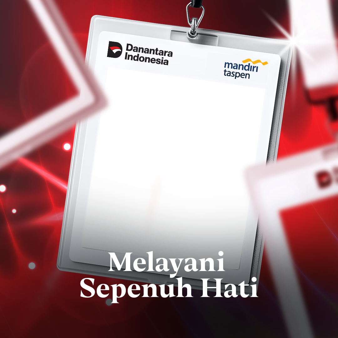Bank Mandiri Taspen Melayani Sepenuh HatiTwibbon Tanpa Watermark