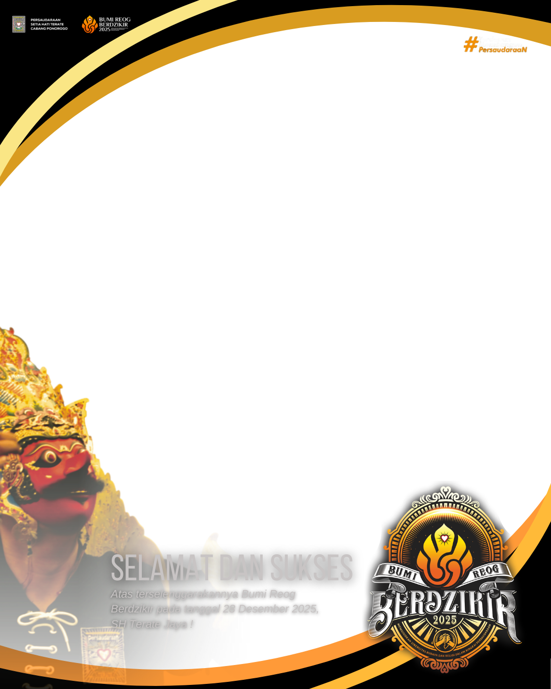 Bumi Reog Berdzikir 2025Twibbon Tanpa Watermark