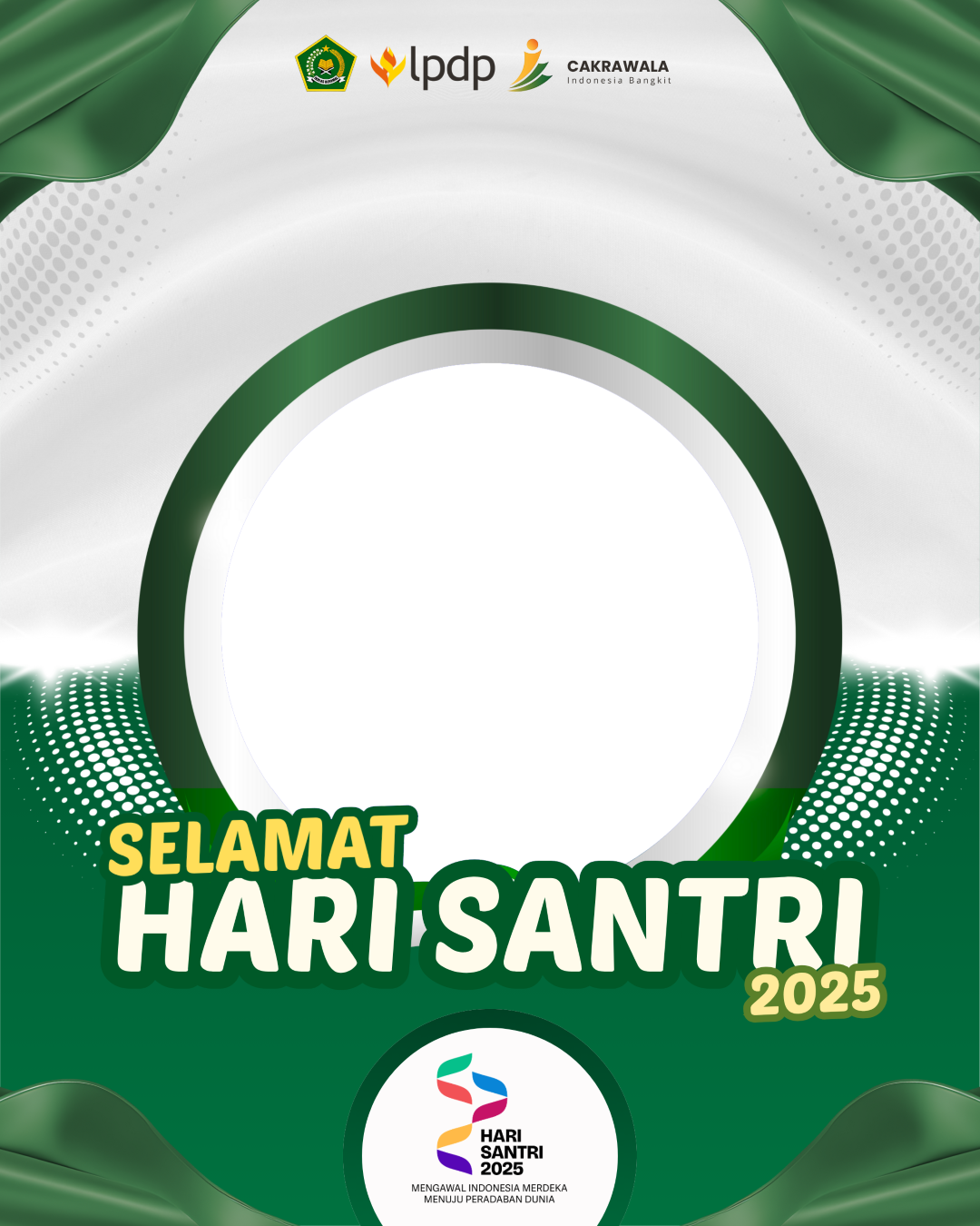 Hari Santri 2025Twibbon Tanpa Watermark