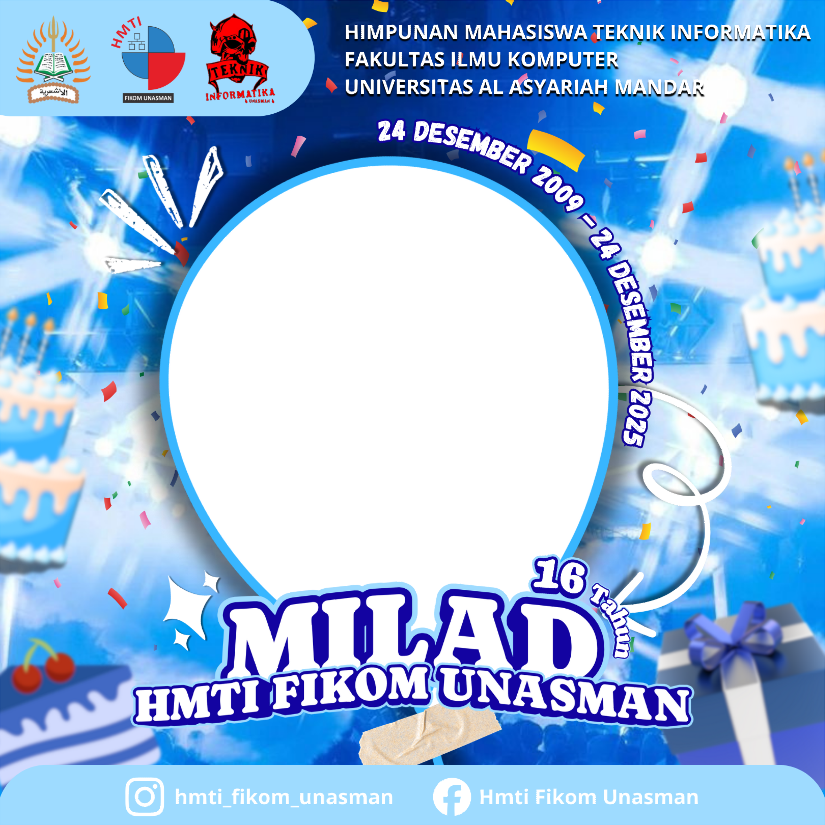 MILAD HMTI KE 16Twibbon Tanpa Watermark