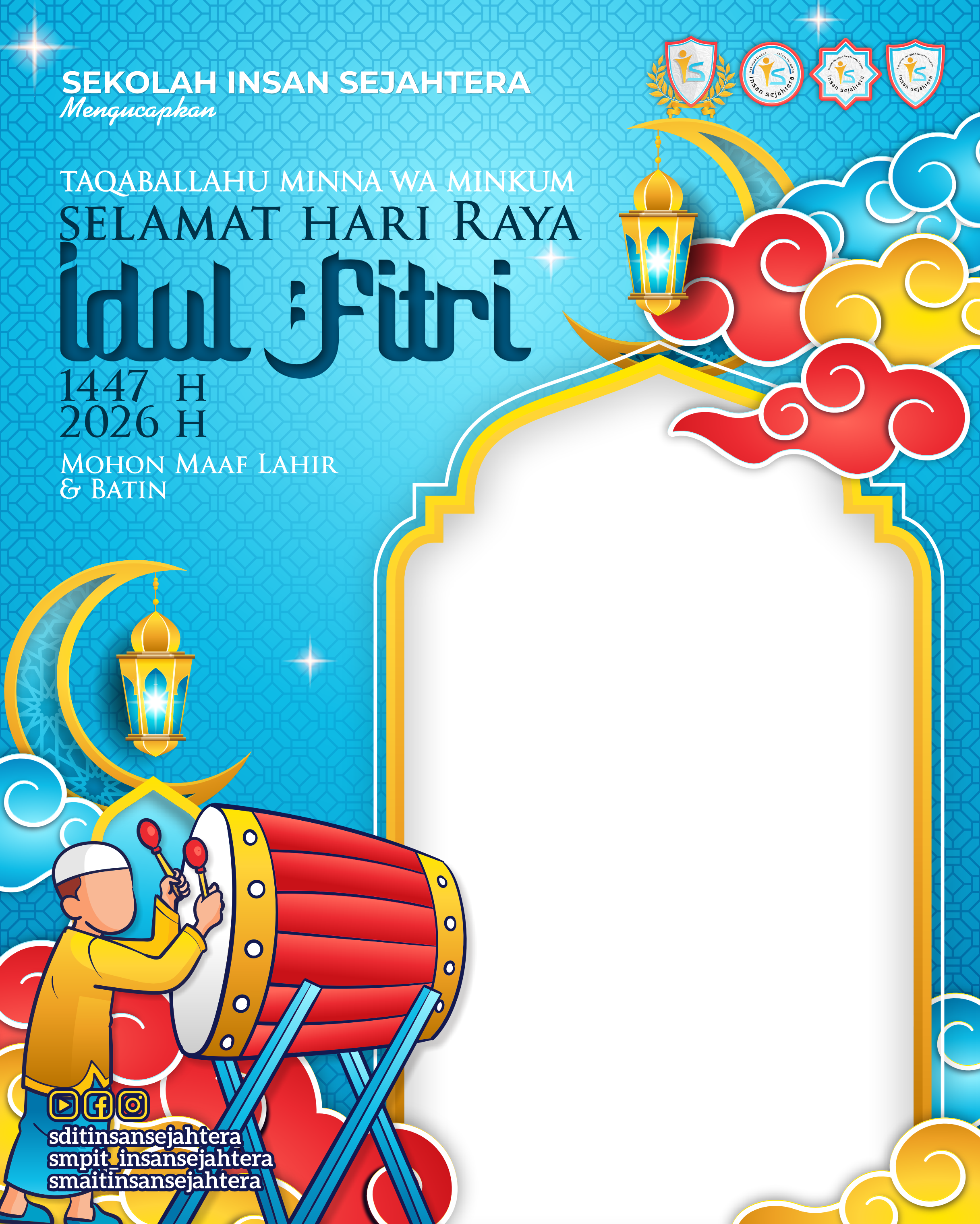 Twibbon Idul Fitri 1447 HTwibbon Tanpa Watermark