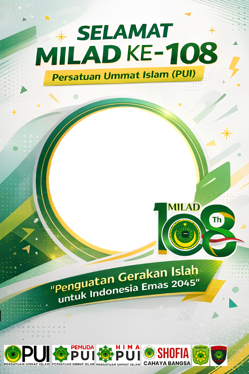 SELAMAT MILAD PUI KE 108Twibbon Tanpa Watermark