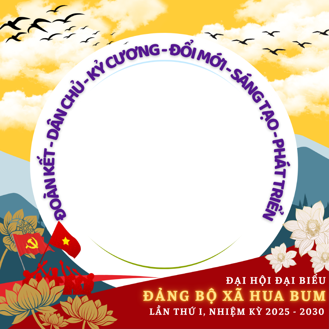 AVATAR ĐẠI HỘI ĐẠI BIỂU ĐẢNG BỘ XÃ HUA BUMTwibbon Tanpa Watermark