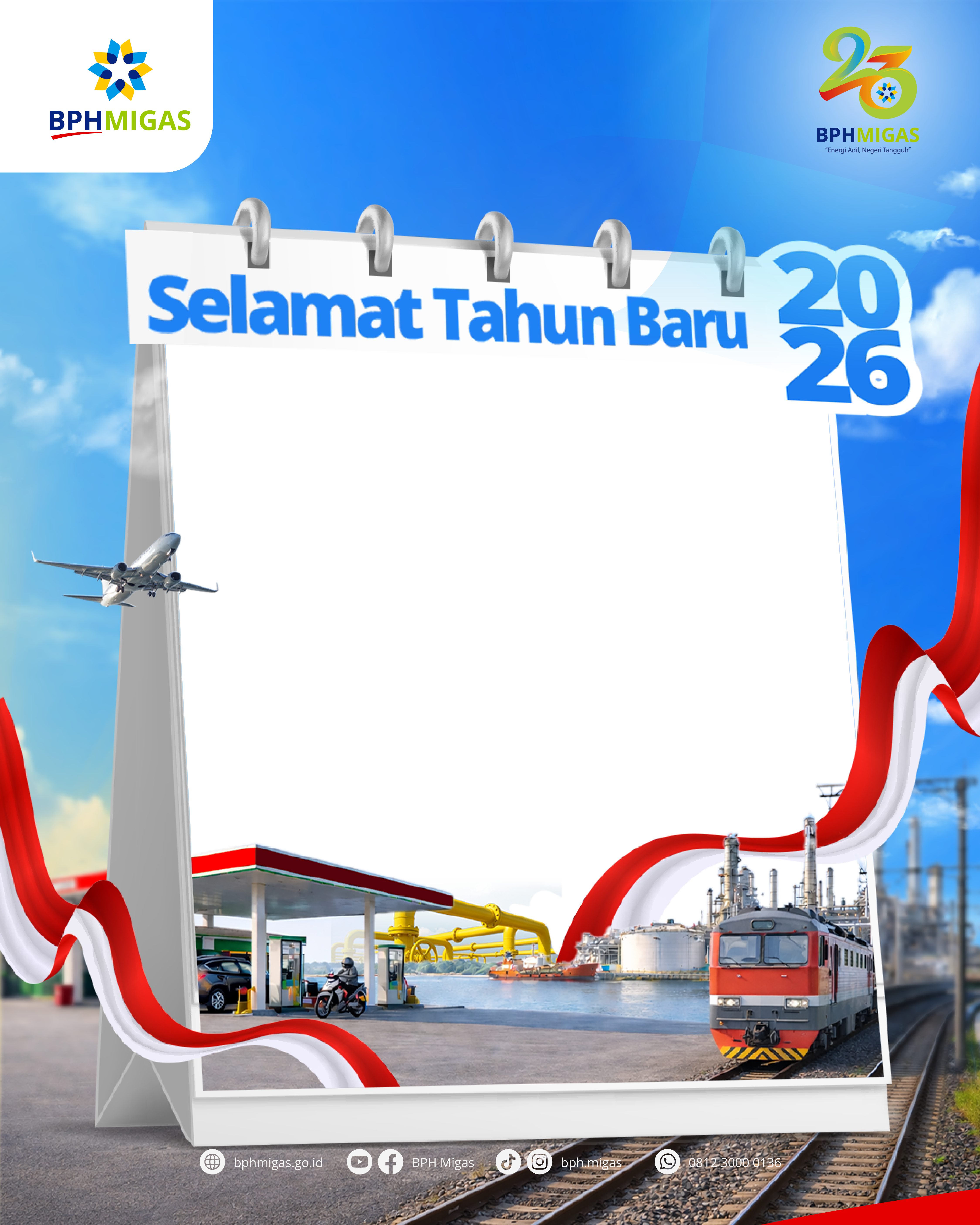 BPH Migas - Tahun Baru 2026Twibbon Tanpa Watermark