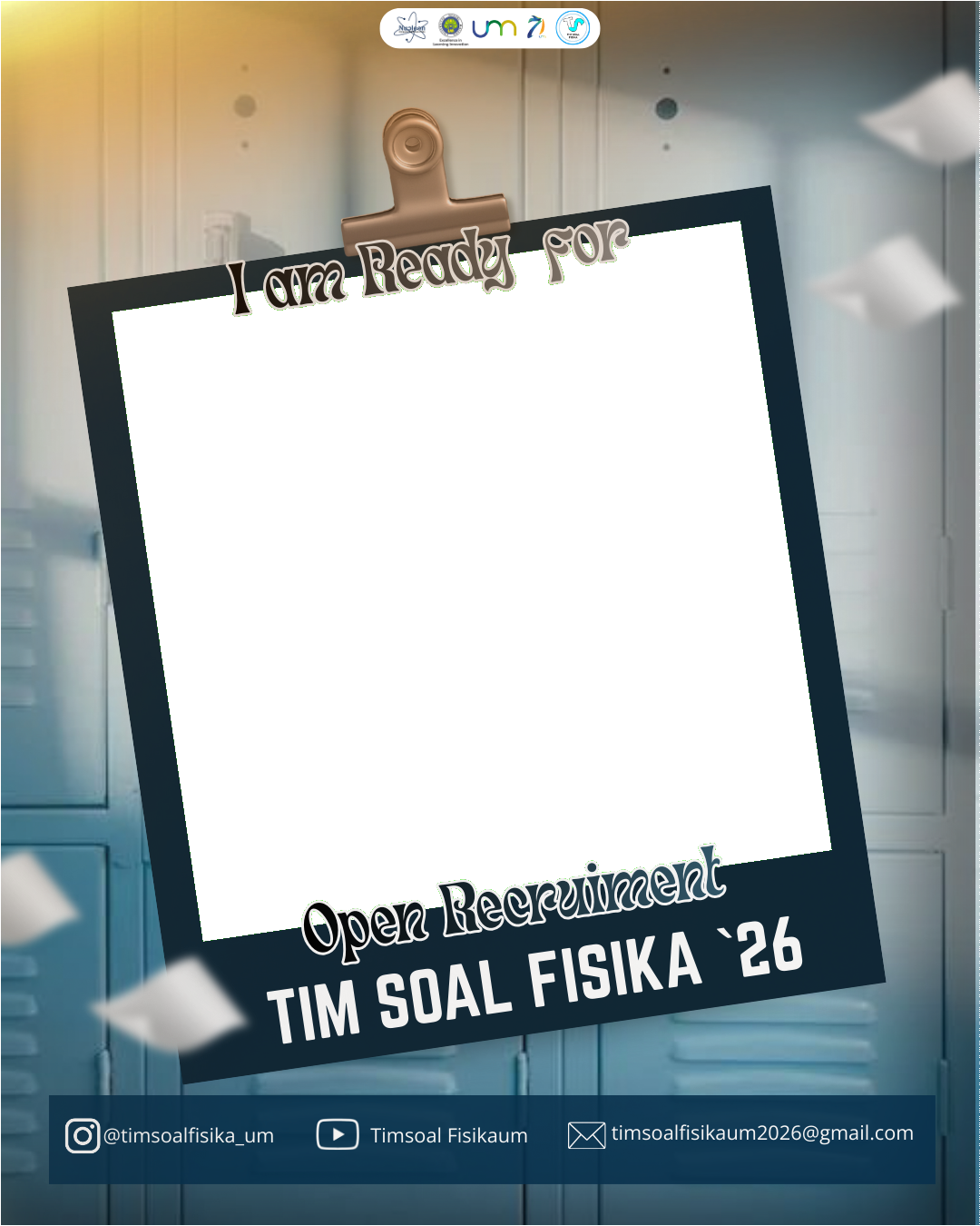 Open Recruitment Tim Soal Gisika 2026Twibbon Tanpa Watermark