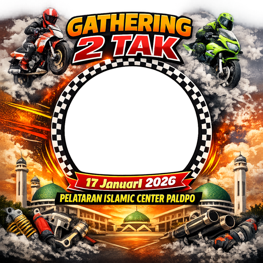 Silahturahmi sesama motor 2 tak Luwu rayaTwibbon Tanpa Watermark